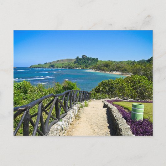 ドミニカの海岸線 ポストカード (正面)