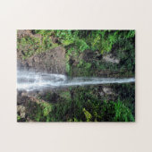 ドミニカの滝の熱帯林。 ジグソーパズル (横)