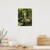 ドミニカの熱帯雨林の流れ ポスター (キッチン)