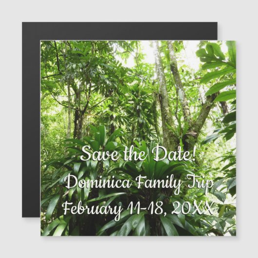 ドミニカの熱帯雨林I日を保存 (正面/裏面)