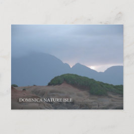 ドミニカの美しいマウンテンビュー ポストカード
