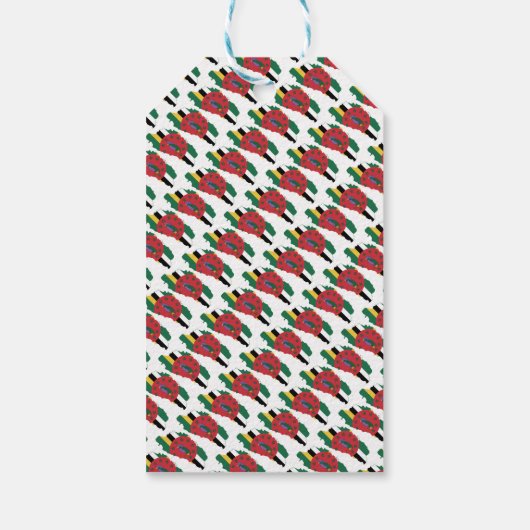 ドミニカカスタムメリークリスマスバイブル聖なる書物、 経典 ギフトタグ (裏面)