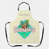 ドミニカカリブのレトロバケーションヴィンテージアイランド エプロン (正面)