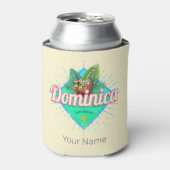 ドミニカカリブのレトロバケーションヴィンテージアイランド 缶クーラー (缶正面)