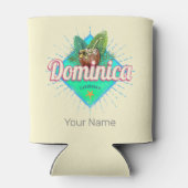 ドミニカカリブのレトロバケーションヴィンテージアイランド 缶クーラー (裏面)