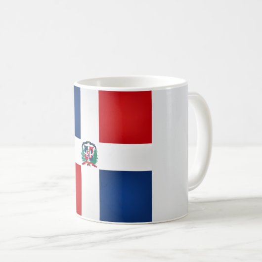 ドミニカクール共和国国旗 コーヒーマグカップ (正面右)