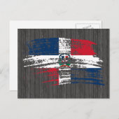 ドミニカクール国旗のデザイン ポストカード (正面/裏面)