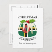 ドミニカフェスティバルプリンのクリスマスポストカード ポストカード (正面/裏面)