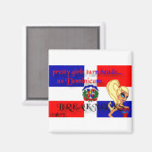 ドミニカンブレイクネックスススクエアマグネット マグネット (正面/裏面)