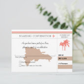 ドミニカン共和国への搭乗券 RSVP | コーラル (スタンド正面)