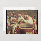 ドミニカ人によるインディアンの最初のバプテスマ ポストカード (正面/裏面)