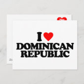 ドミニカ共和国が大好き ポストカード (正面/裏面)