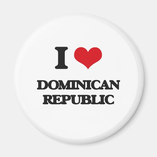 ドミニカ共和国が大好き マグネット (正面)