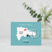 ドミニカ共和国での結婚式 Save The Date セーブザデート (スタンド正面)