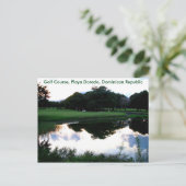 ドミニカ共和国のゴルフコース ポストカード (スタンド正面)