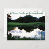 ドミニカ共和国のゴルフコース ポストカード (正面/裏面)