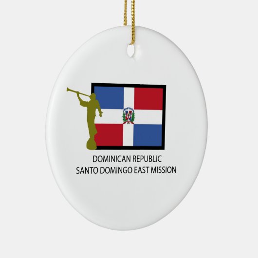 ドミニカ共和国のサント・ドミンゴの東の代表団LDS セラミックオーナメント (右)