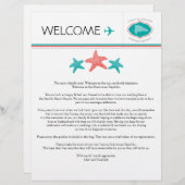 ドミニカ共和国のスターフィッシュ歓迎レター (正面/裏面)