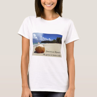 ドミニカ共和国のビーチの女性Tシャツ Tシャツ