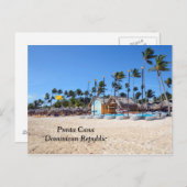 ドミニカ共和国のプンタカナ ポストカード (正面/裏面)