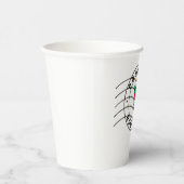 ドミニカ共和国の地図パスポート切手 紙コップ (右)