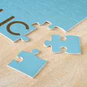 ドミニカ共和国の地図ヨット旅行ポスター ジグソーパズル (側面)