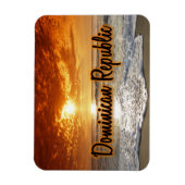 ドミニカ共和国の夕日 マグネット (縦)