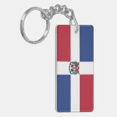 ドミニカ共和国の旗 キーホルダー (正面左)
