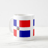 ドミニカ共和国の旗 コーヒーマグカップ (正面左)