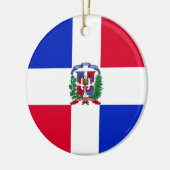 ドミニカ共和国の旗 セラミックオーナメント (左)