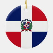 ドミニカ共和国の旗 セラミックオーナメント (裏面)
