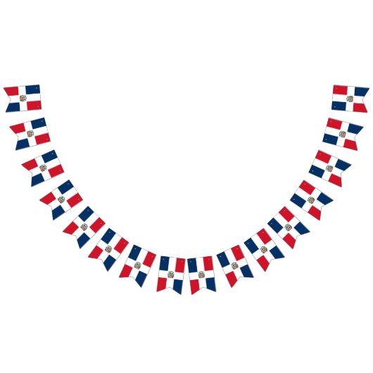 ドミニカ共和国の旗 バンティングフラッグ (全)