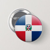 ドミニカ共和国の旗 缶バッジ (正面&裏面)