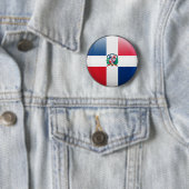 ドミニカ共和国の旗 缶バッジ (インサイチュ)