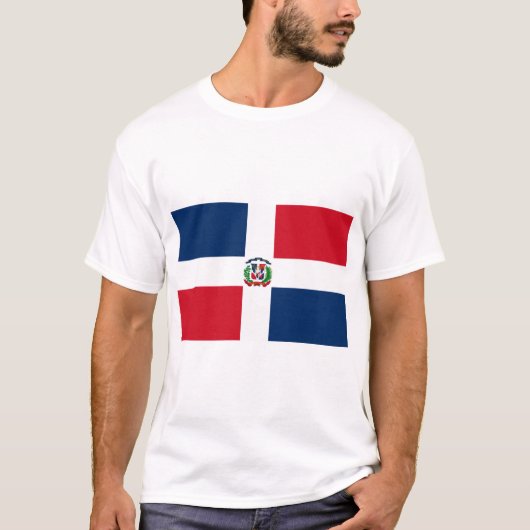 ドミニカ共和国の旗 Tシャツ (正面)