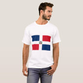ドミニカ共和国の旗 Tシャツ (正面フル)