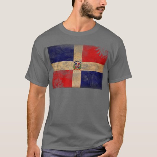 ドミニカ共和国の旗 Tシャツ (正面)