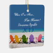ドミニカ共和国の時ここに私の家….2018 セラミックオーナメント (右)
