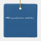 ドミニカ共和国の時ここに私の家….2018 セラミックオーナメント (裏面)