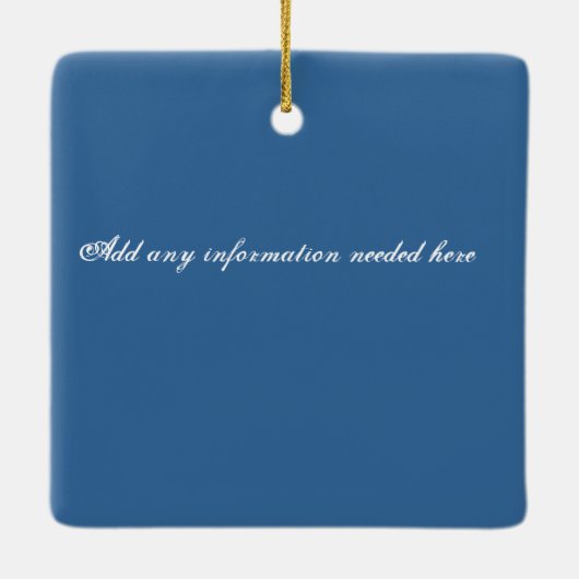 ドミニカ共和国の時ここに私の家….2018 セラミックオーナメント (裏面)