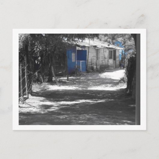 ドミニカ共和国の村 ポストカード (正面)