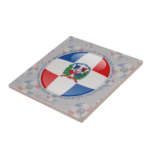 ドミニカ共和国の泡旗 タイル (側面)