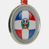 ドミニカ共和国の泡旗 メタルオーナメント (右)