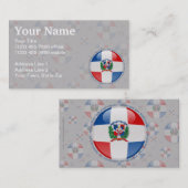 ドミニカ共和国の泡旗 名刺 (正面/裏面)