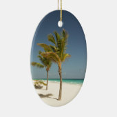 ドミニカ共和国の熱帯ビーチ セラミックオーナメント (右)