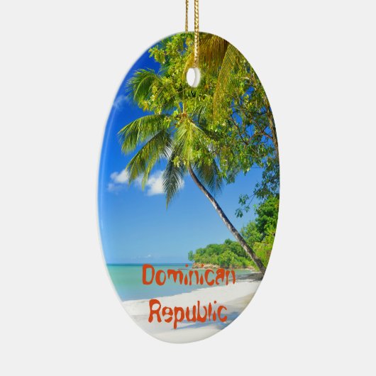 ドミニカ共和国の熱帯島 セラミックオーナメント (右)