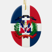 ドミニカ共和国の紋章 セラミックオーナメント (裏面)