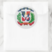 ドミニカ共和国の紋章 ラウンドシール (バッグ)