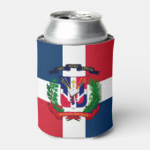 ドミニカ共和国の紋章 缶クーラー (缶正面)