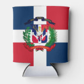 ドミニカ共和国の紋章 缶クーラー (正面)